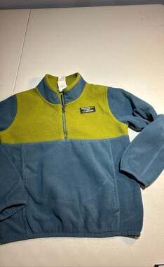 L.L.Bean Kids Vintage Colorblock Fleece Pullover Jacket